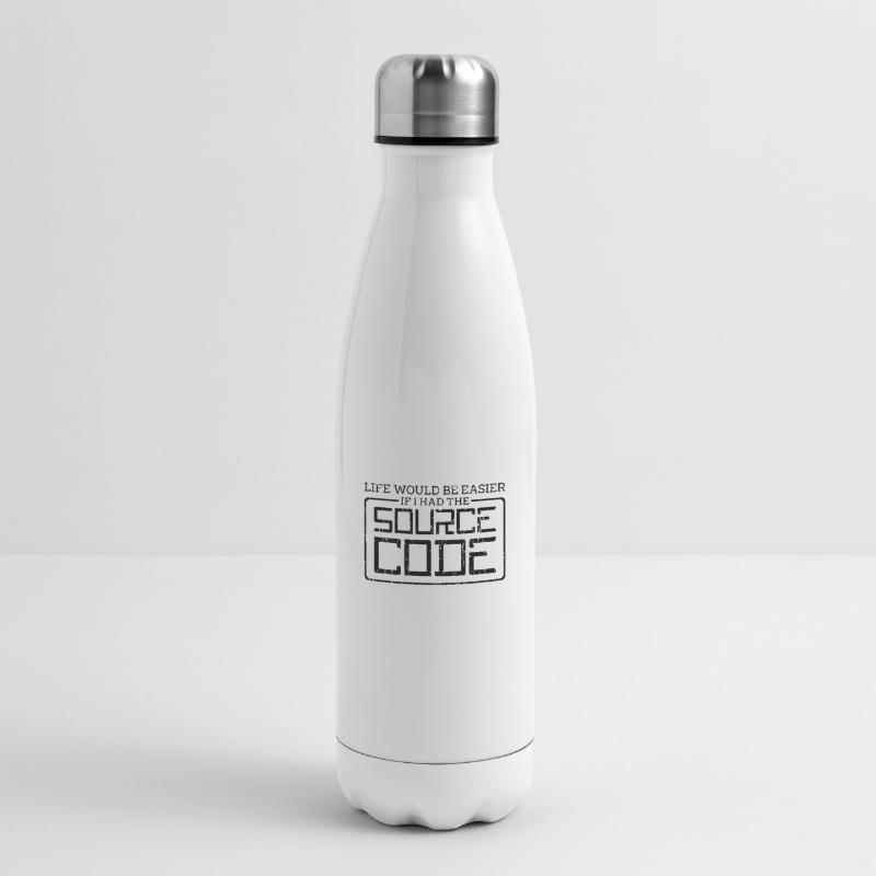 La vie serait plus facile si j’avais le code source - Bouteille isotherme