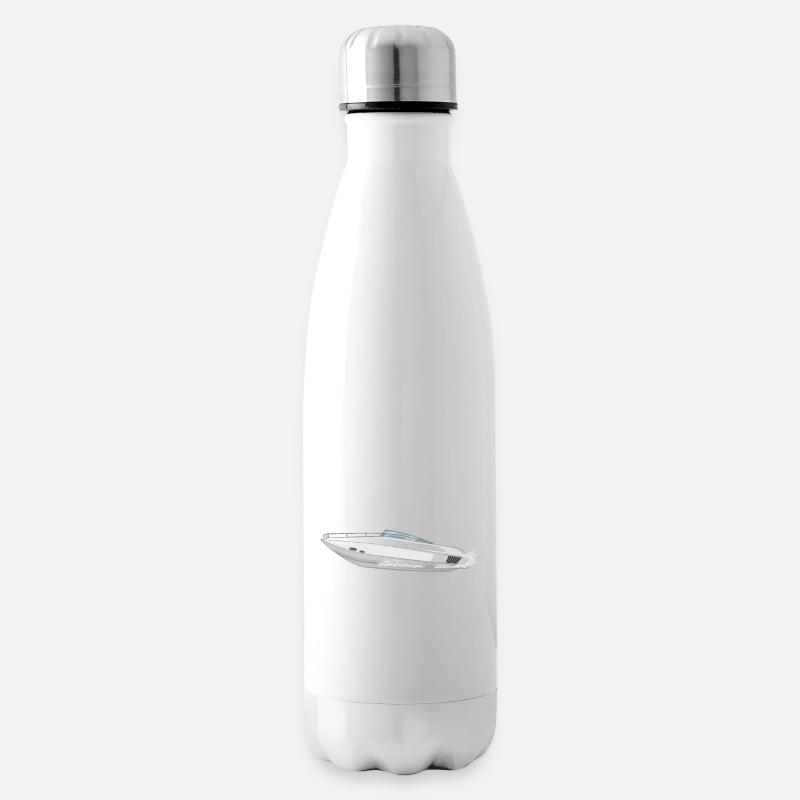 Motorboot - Isolierflasche - Weiß