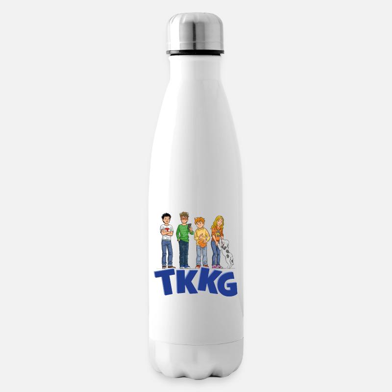TKKG Junior Logo Mit Der Bande - Isolierflasche - Weiß