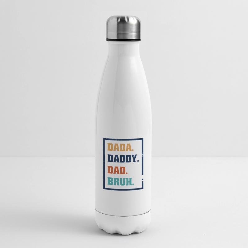 Evolution eines Vaters - Vater Papa Dad Papi Bruh Isolierflasche