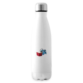 Funny Monkfish Read Books - Insulated Water Bottle - white - Right