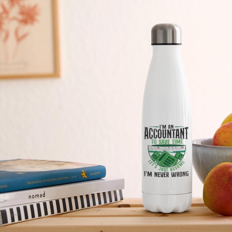Comptable Comptable Comptable Comptabilité Bouteille isotherme