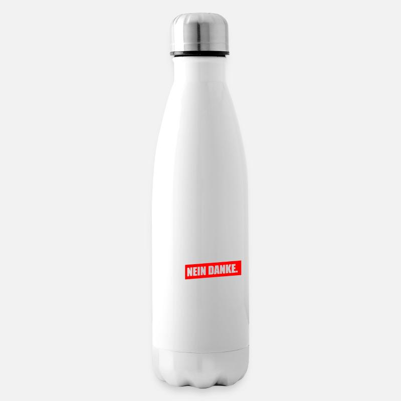 Arbeit nein Danke - Isolierflasche - Weiß