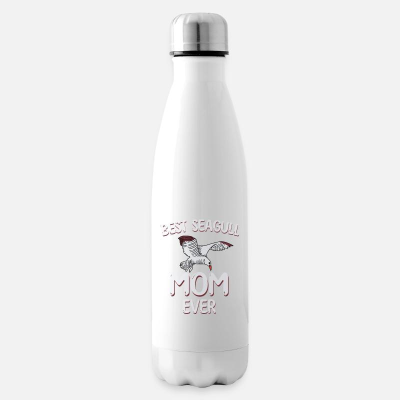 Beste Möwen Mama - Isolierflasche - Weiß