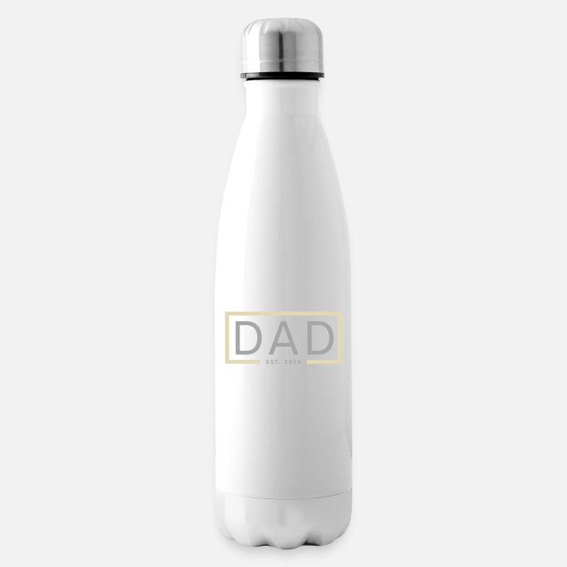 Dad 2024 Werdender Papa Vatertag Vater - Isolierflasche - Weiß