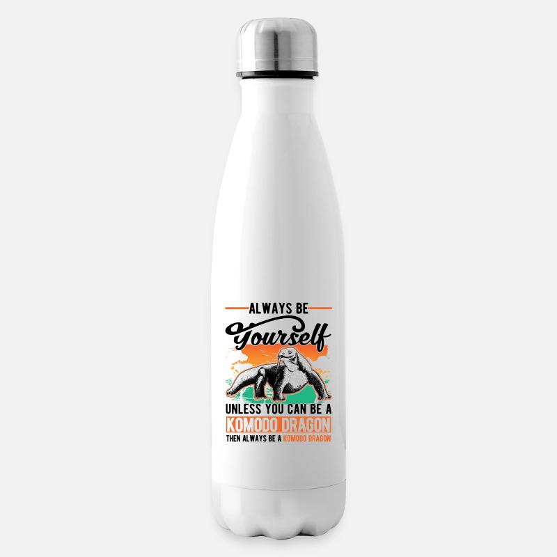 Komodowaran Komodo Dragon Waran - Isolierflasche - Weiß