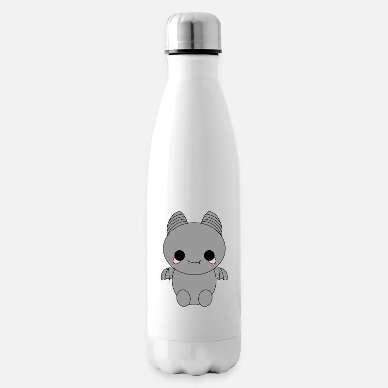 Cute Bat - Insulated Water Bottle - white