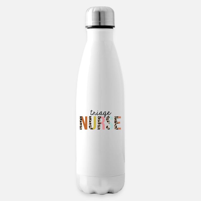 Triage Nurse Leopard Print Registered RN Nursing - Isolierflasche - Weiß
