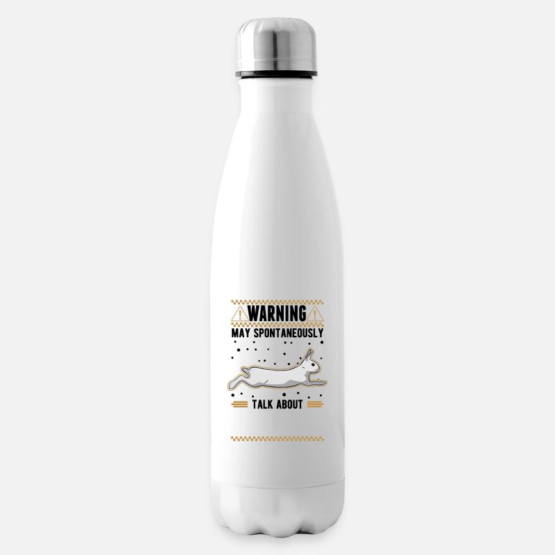Lapin lapin lapin lapin - Bouteille isotherme - blanc