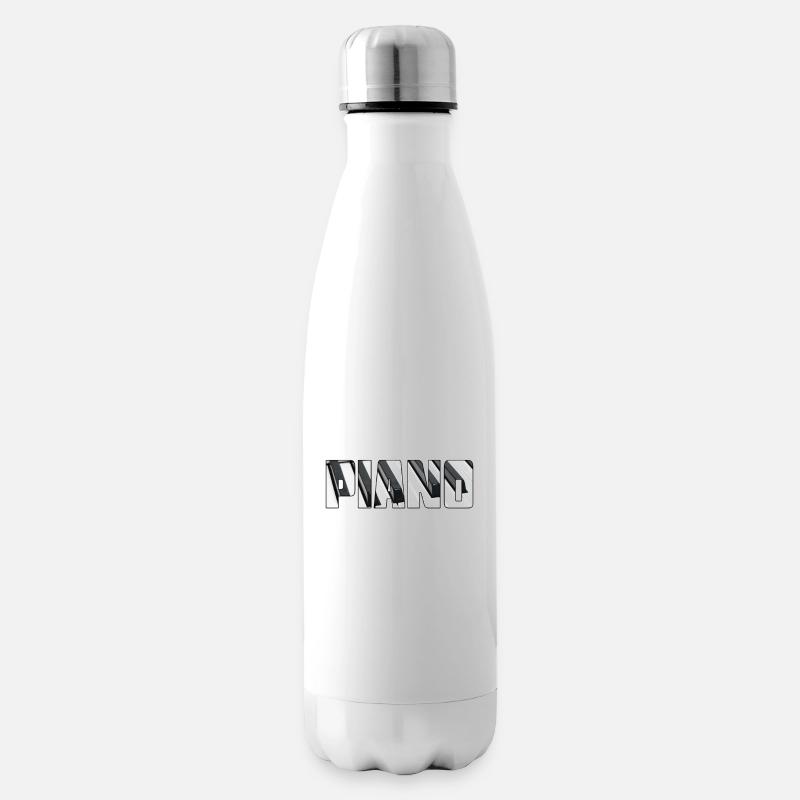 Klavier - Isolierflasche - Weiß