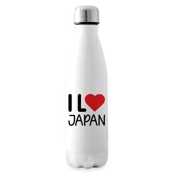 japan Asien Mitte Japanisch Herz - Isolierflasche - Weiß - Rechts