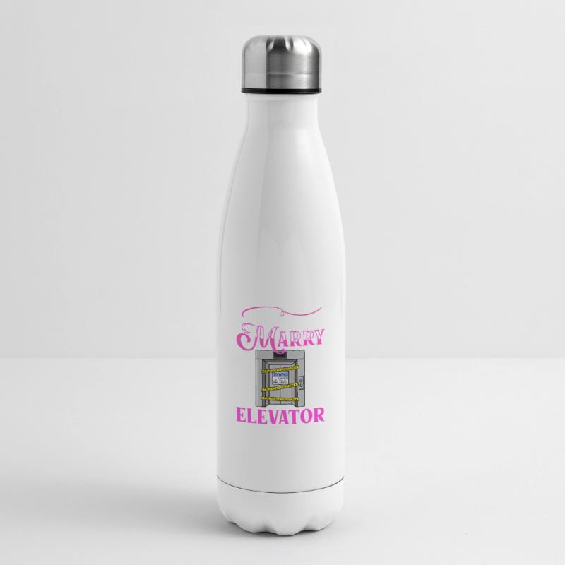 Elevator Elevator System Technician Woman Elevator Elevator Insulated Water Bottle