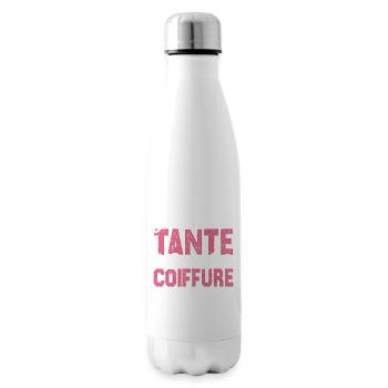 J'ai deux titres tante et Coiffeuse. Cadeau Tante. - Bouteille isotherme - blanc - Droite
