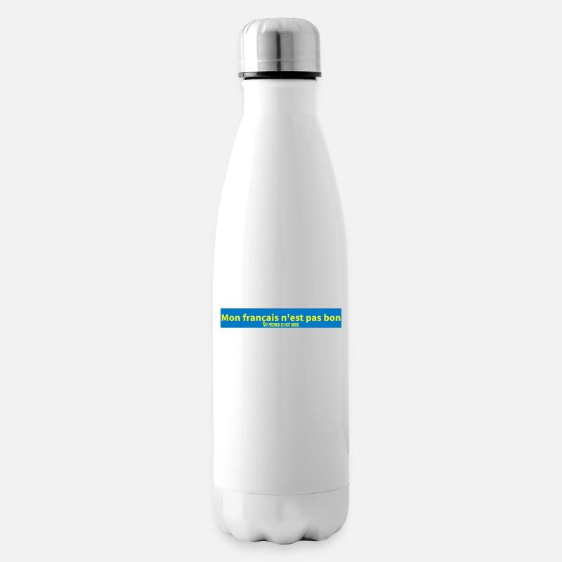 Französisch - Isolierflasche - Weiß