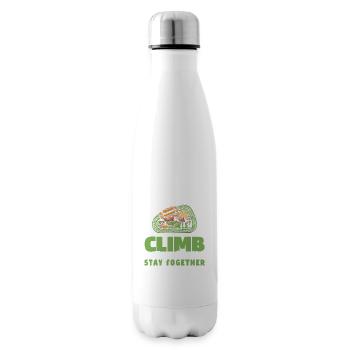 Couple grimpeur escalade - Bouteille isotherme - blanc - Droite