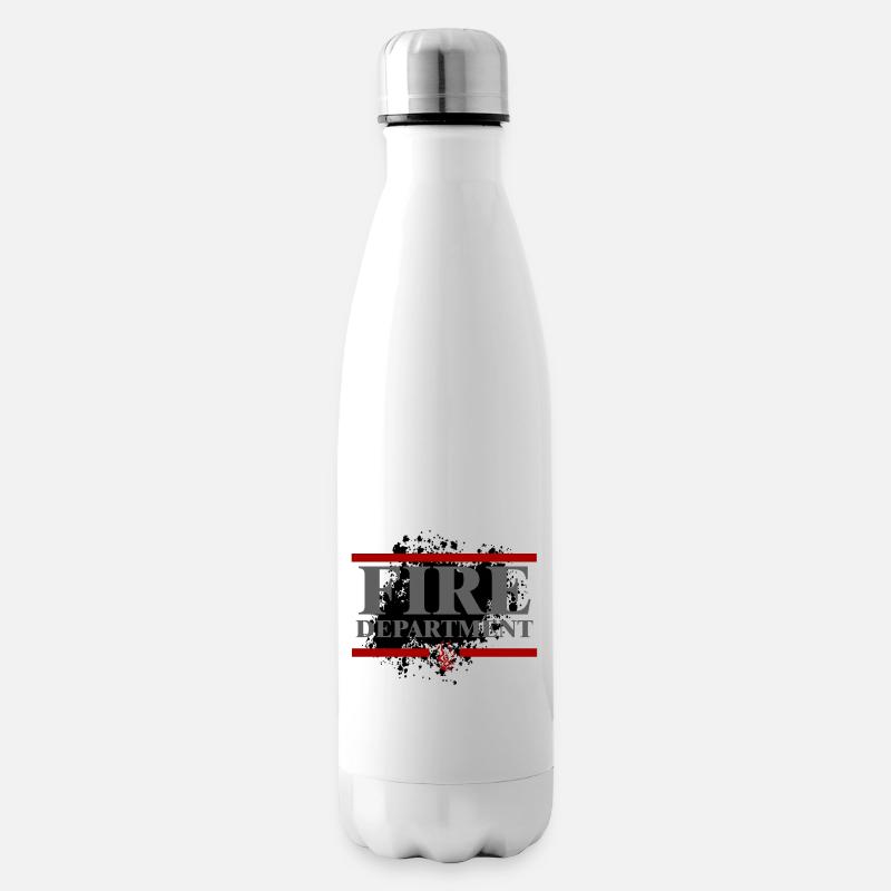 Feuerwehr - Isolierflasche - Weiß