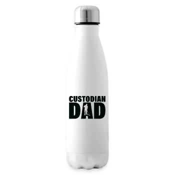 Job - Custodian Bank Father - Insulated Water Bottle - white - Right