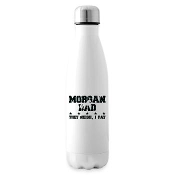 Horse father - Morgan - Insulated Water Bottle - white - Right