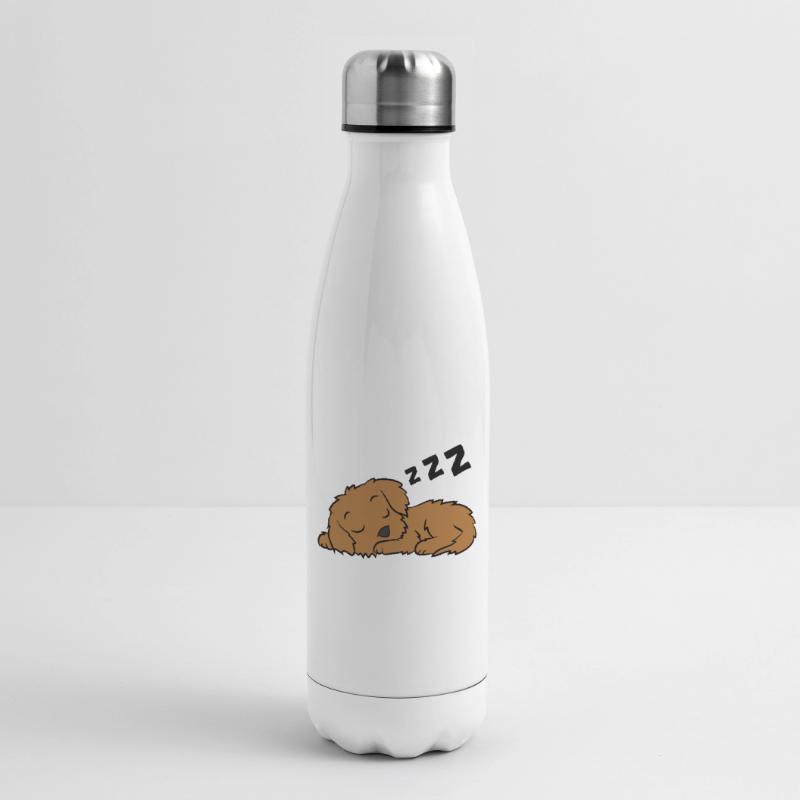 Cockapoo Dog Pajama Funny Sleeping Cockapoo Insulated Water Bottle