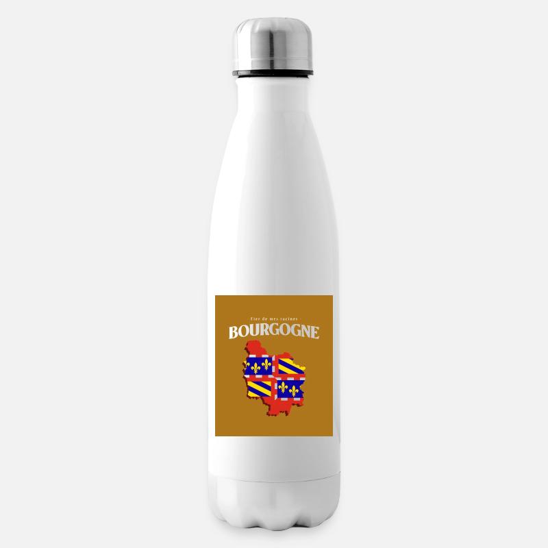 Fier de mes Racines Bourgogne Or - Bouteille isotherme - blanc
