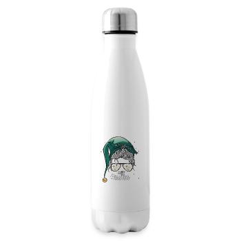 Fröhliche Weihnachten Mutter schöne Bescherung - Isolierflasche - Weiß - Rechts