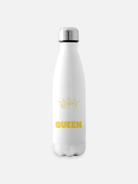 Korbball Queen goldene Krone - Isolierflasche - Weiß