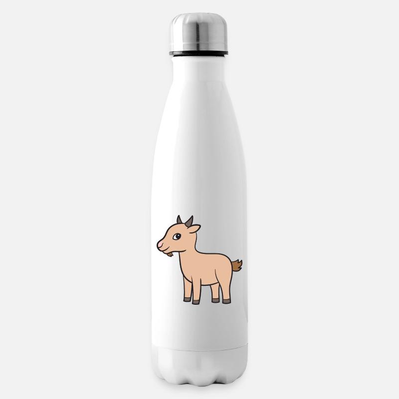 Ziege Ziegen Geiss - Isolierflasche - Weiß