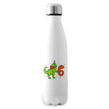 Mit TREX - Jungs Geburtstag 6 Jahre - Isolierflasche - Weiß - Rechts