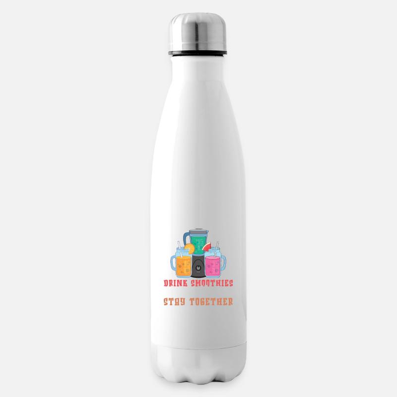 Smoothie Paar - Isolierflasche - Weiß
