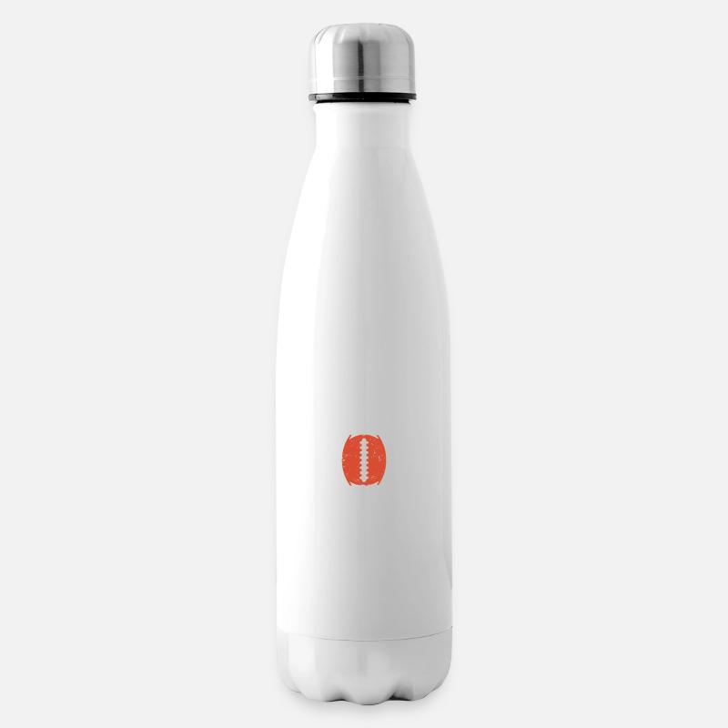 Ich bin Lineman, dein Fußballtrainer hat dich gewa - Isolierflasche - Weiß