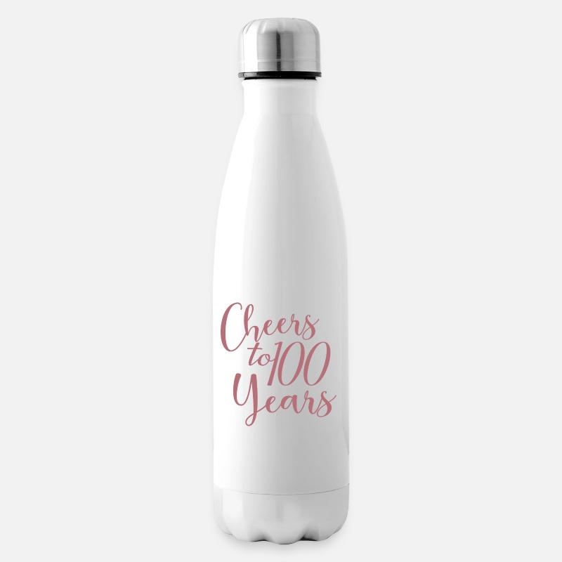 Vive le 100e anniversaire de 100 ans - Bouteille isotherme - blanc