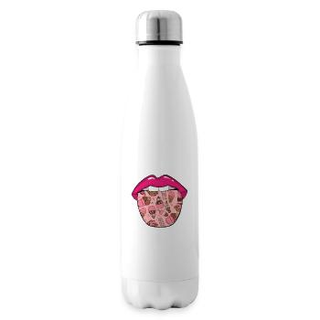 Langue de crème glacée - Bouteille isotherme - blanc - Droite