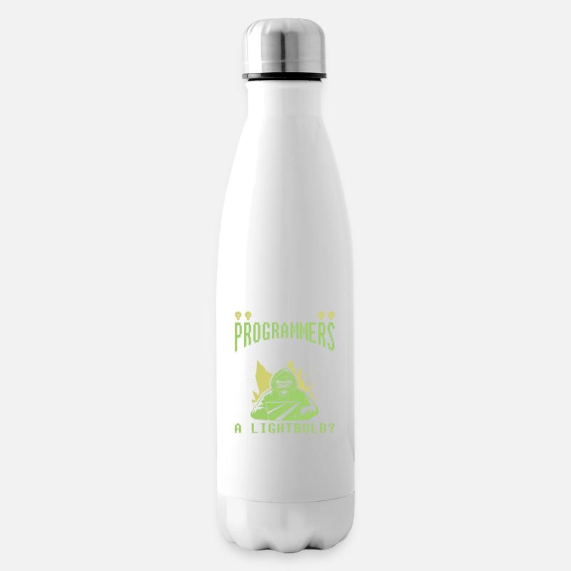 Entwickler Coder Programmierer Witzig - Isolierflasche - Weiß