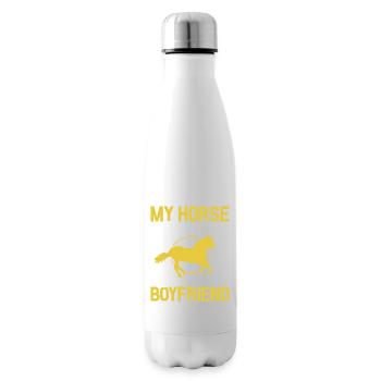Mein Pferd ist niedlicher als dein Freund - Isolierflasche - Weiß - Rechts
