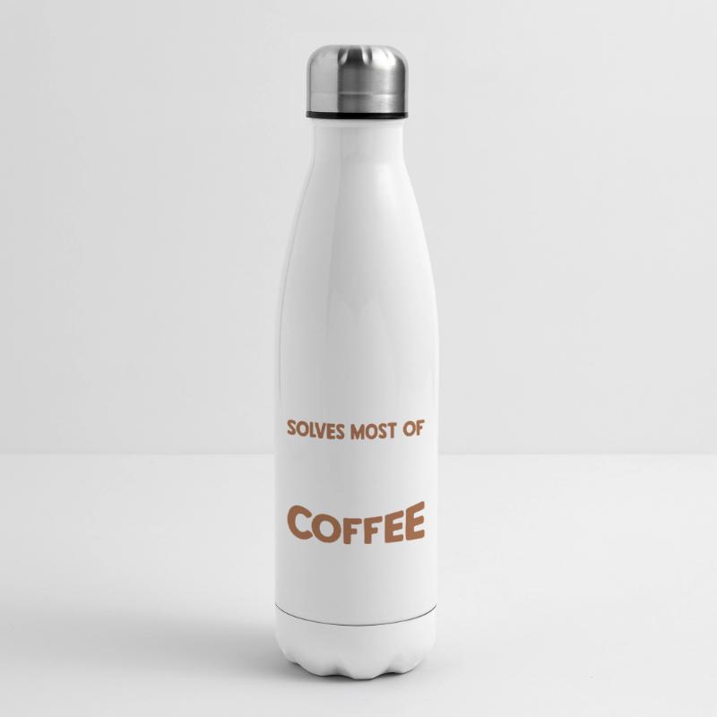 Dogs solves most problems that coffee solves d Insulated Water Bottle