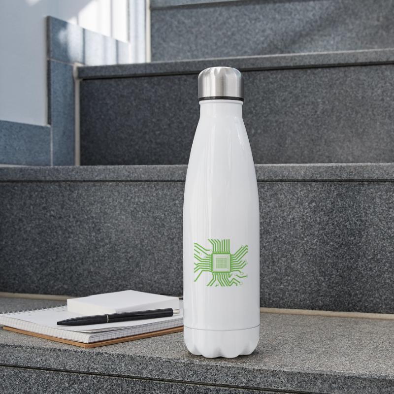 Entwickler Coder Programmierer Mikrochip Isolierflasche