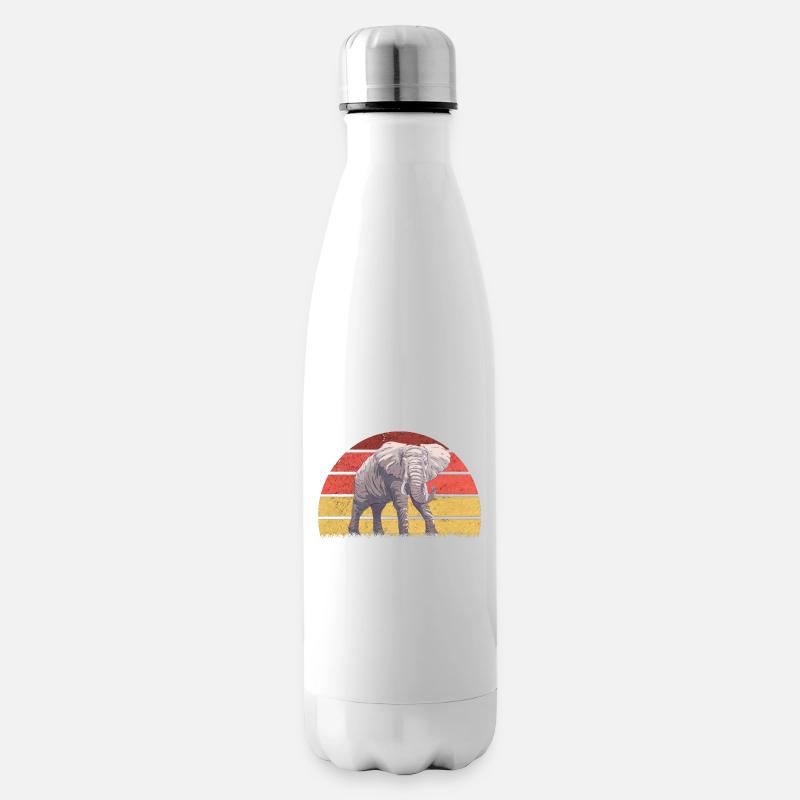 Eléphant d’Afrique - Bouteille isotherme - blanc