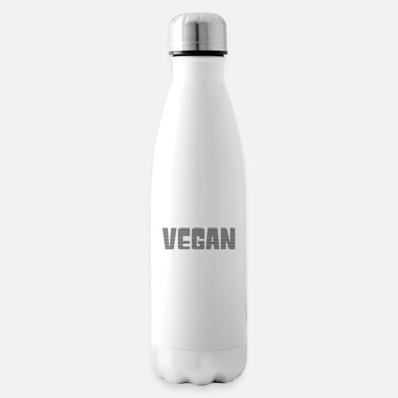 Vegan - Isolierflasche - Weiß