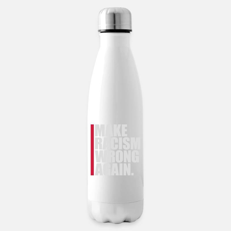 make racism wrong again - Isolierflasche - Weiß