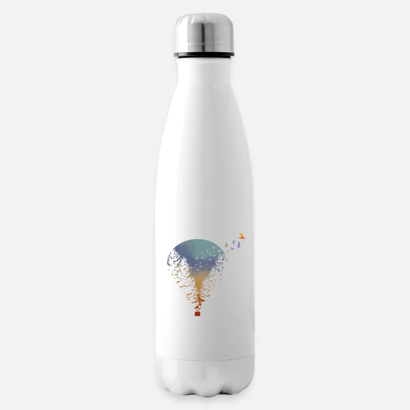 Weit weg fliegen - Isolierflasche - Weiß