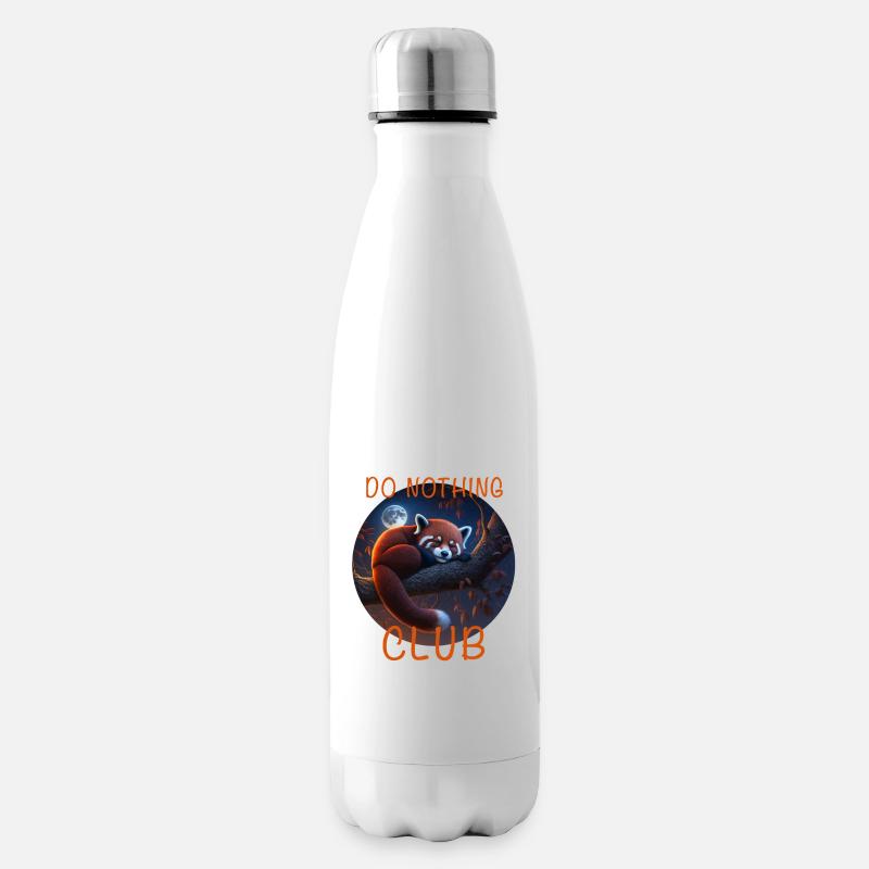 Roter Panda - Isolierflasche - Weiß
