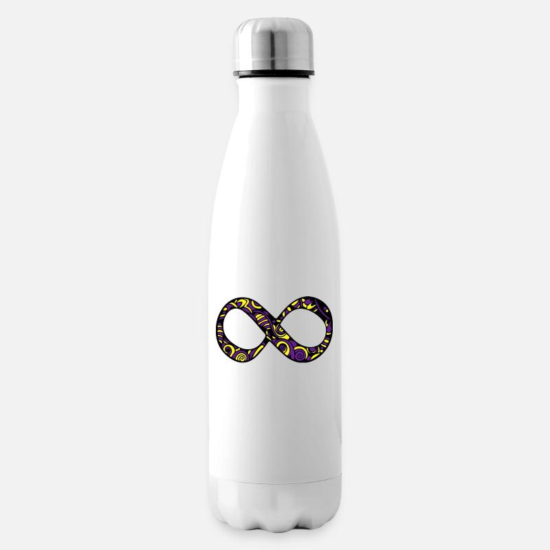 Love By The Sun Dream By The Moon Boho Gift - Insulated Water Bottle - white