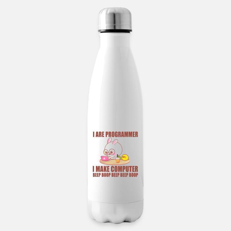 Je suis programmeur - Bouteille isotherme - blanc