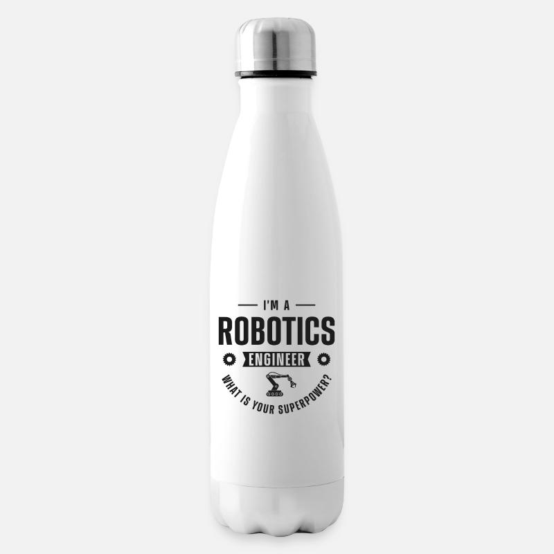 Robot Robotics Engineer I'm A - Isolierflasche - Weiß