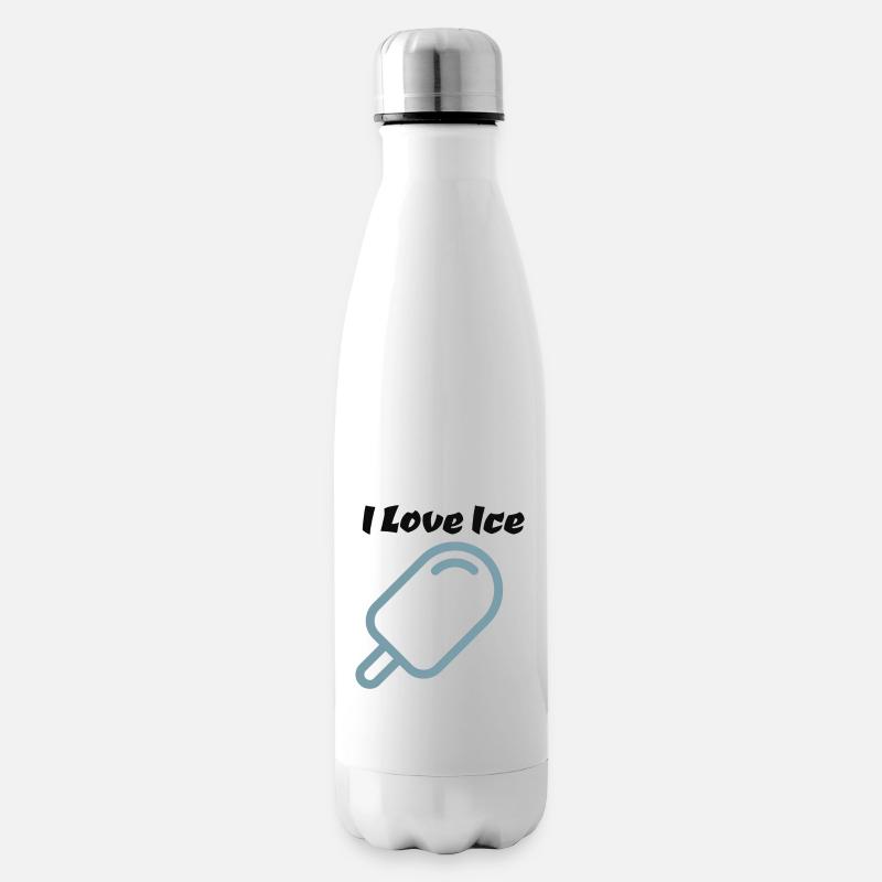 Eis, Liebe - Isolierflasche - Weiß