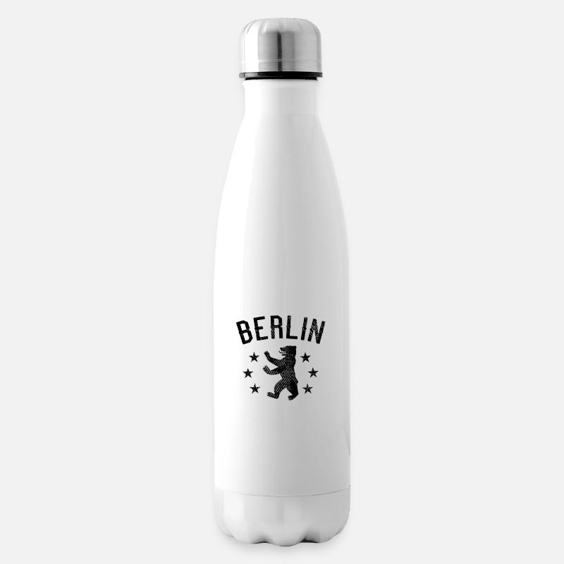 Berlin Wappen - Isolierflasche - Weiß