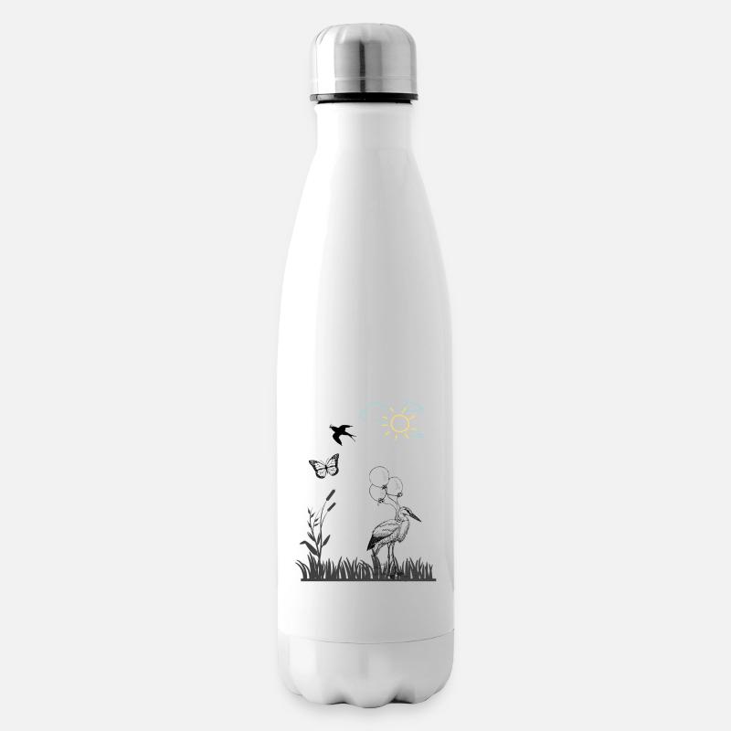 Spring - Insulated Water Bottle - white
