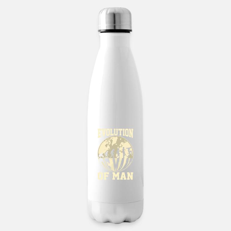 Evolution des Menschen - Isolierflasche - Weiß