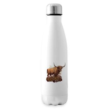 Highland cow - Insulated Water Bottle - white - Right