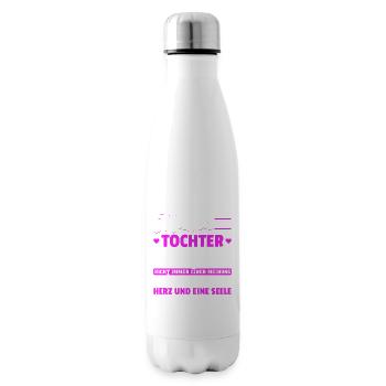 tolles Muttertag Spruch - ein Herz und eine Seele. - Isolierflasche - Weiß - Rechts